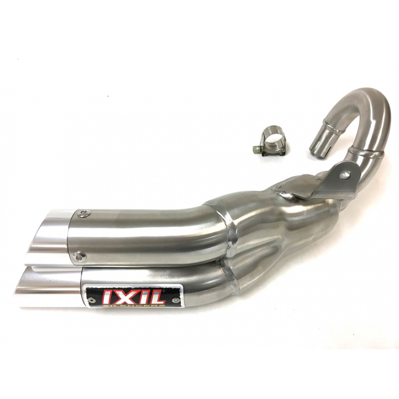 IXIL SLIP ON L2X DUAL HYPERLOW exhaust pipe for RIEJU CENTURY 125 