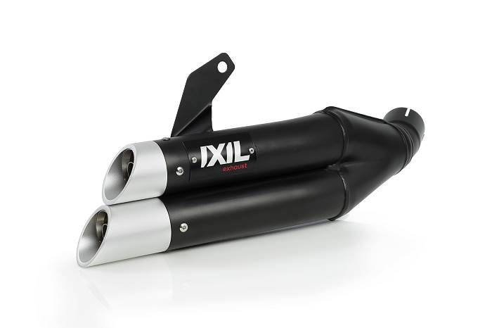 IXIL SLIP ON L3XB DUAL HYPERLOW BLACK XL exhaust pipe for SUZUKI